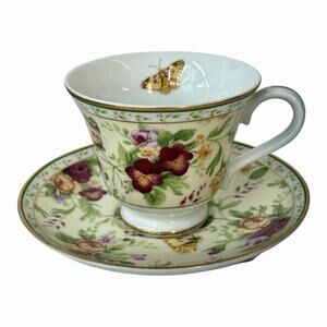 Vtg 2001 Royal Albert "Old Country Roses" Seasons Of Colour Teacup & Saucer Set